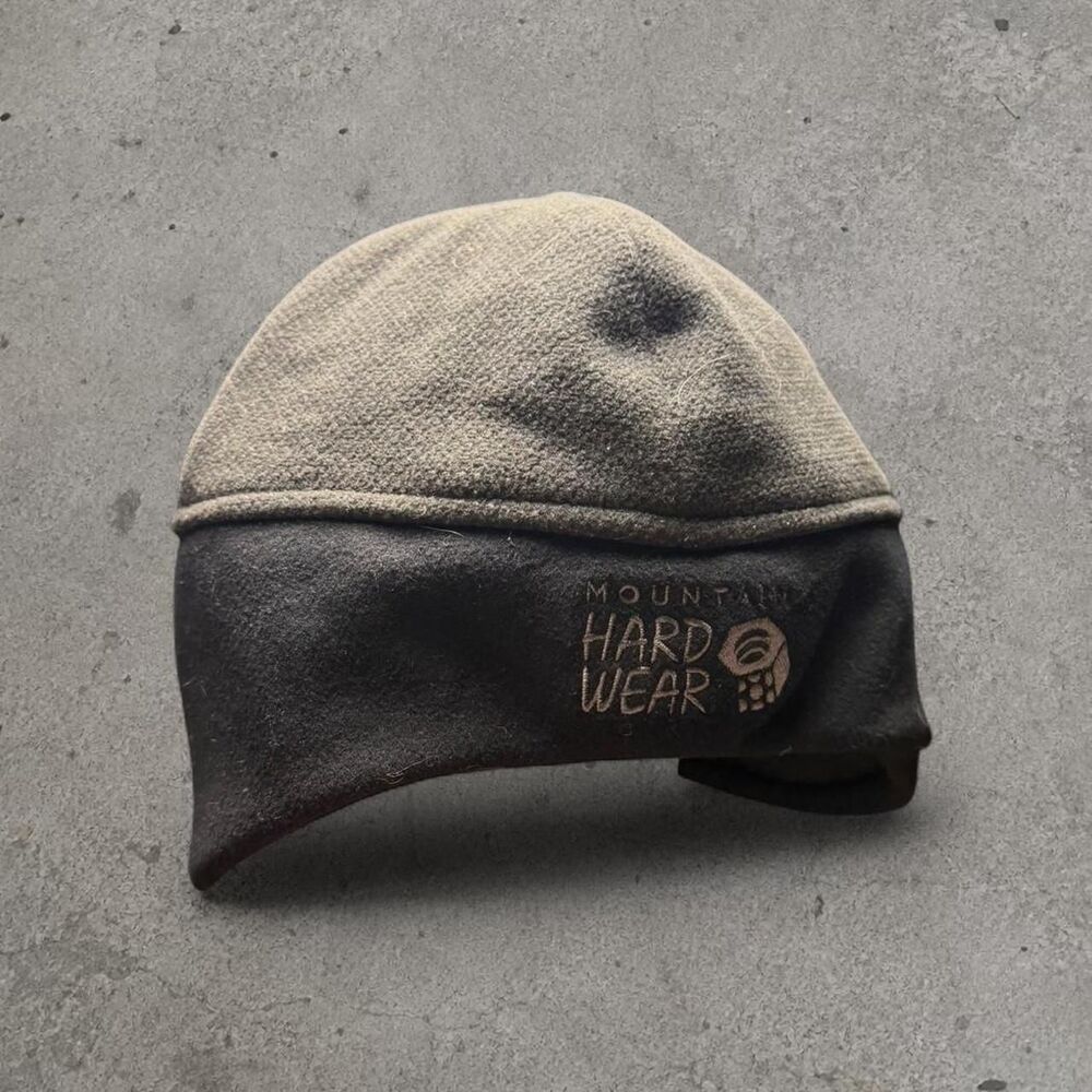 Mountain Hardwear gray & black beanie Windstopper Workwear Size Large
